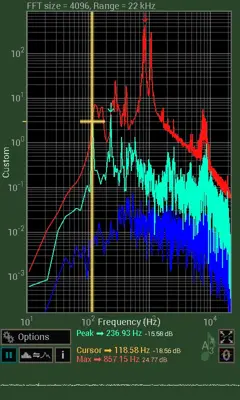 Spectrum Analyzer android App screenshot 3